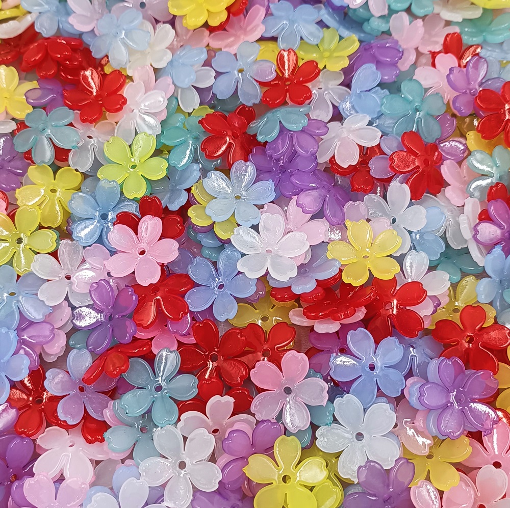 Flower Preservation Resin - خرزة زهور ساكورا من الراتينج لصنع