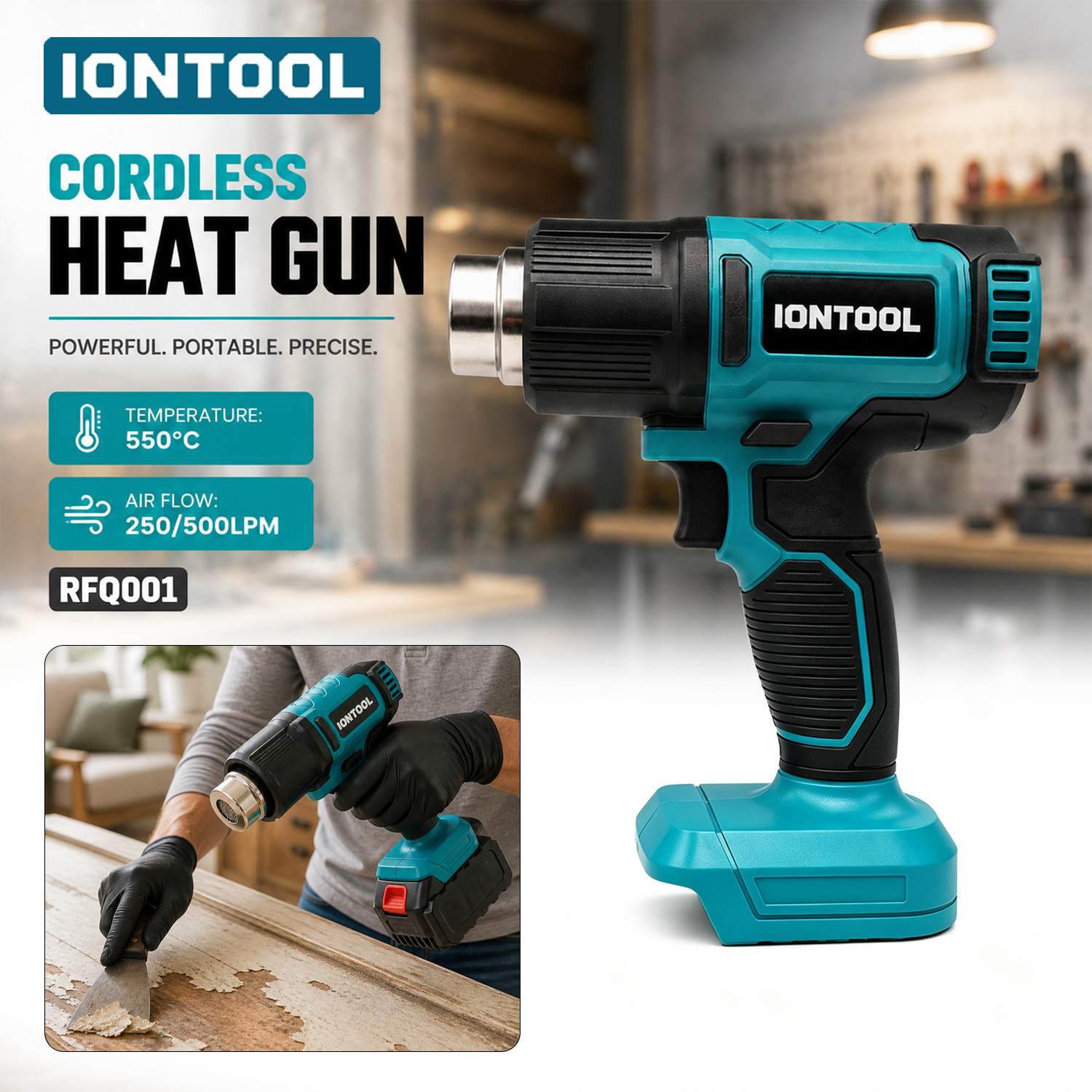 مسدس هواء ساخن محمول لاسلكي من - مراجعة Heat Gun Small وسعره