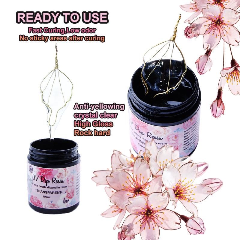 100 مللي UV DIP الراتنج الغراء - مراجعة Flower Preservation Resin وسعره